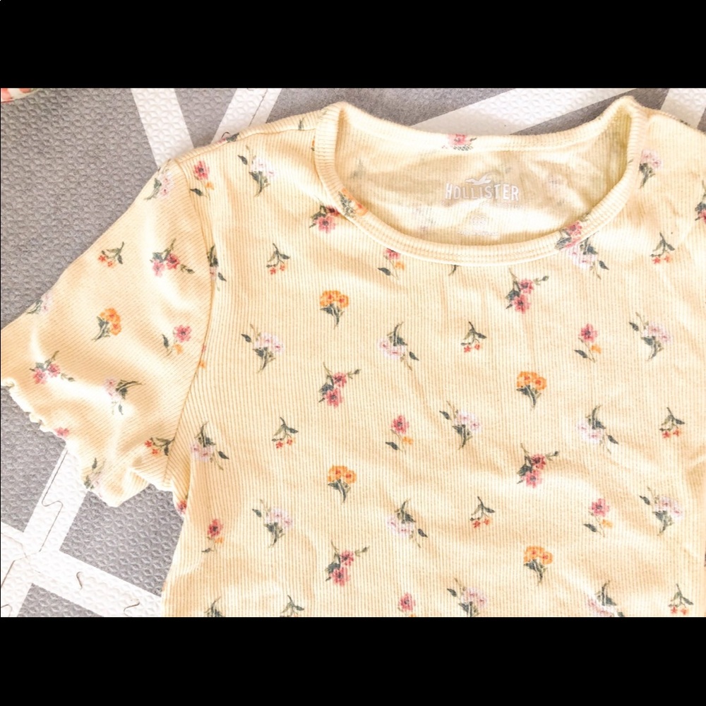Floral Hollister Crop Top